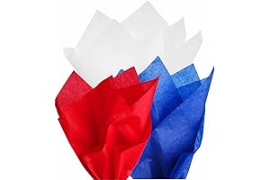 Patriotic Red, White, and Blue Tissue Paper