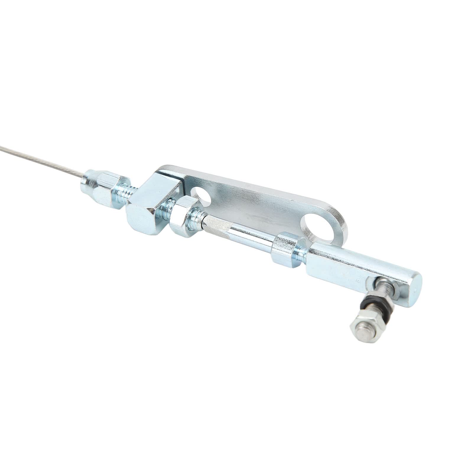 KIMISS Câble d'accélérateur Réglable Universel ABS en Acier Inoxydable Antirouille Haute Performance pour Moteur SB V8 – Câble d'accélérateur tressé en Acier Inoxydable/pièces de Rechange