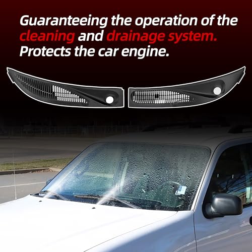 image for CRAPOZ Windshield Wiper Cowl Panel Grille Compatible with 1995-2005 Fo
