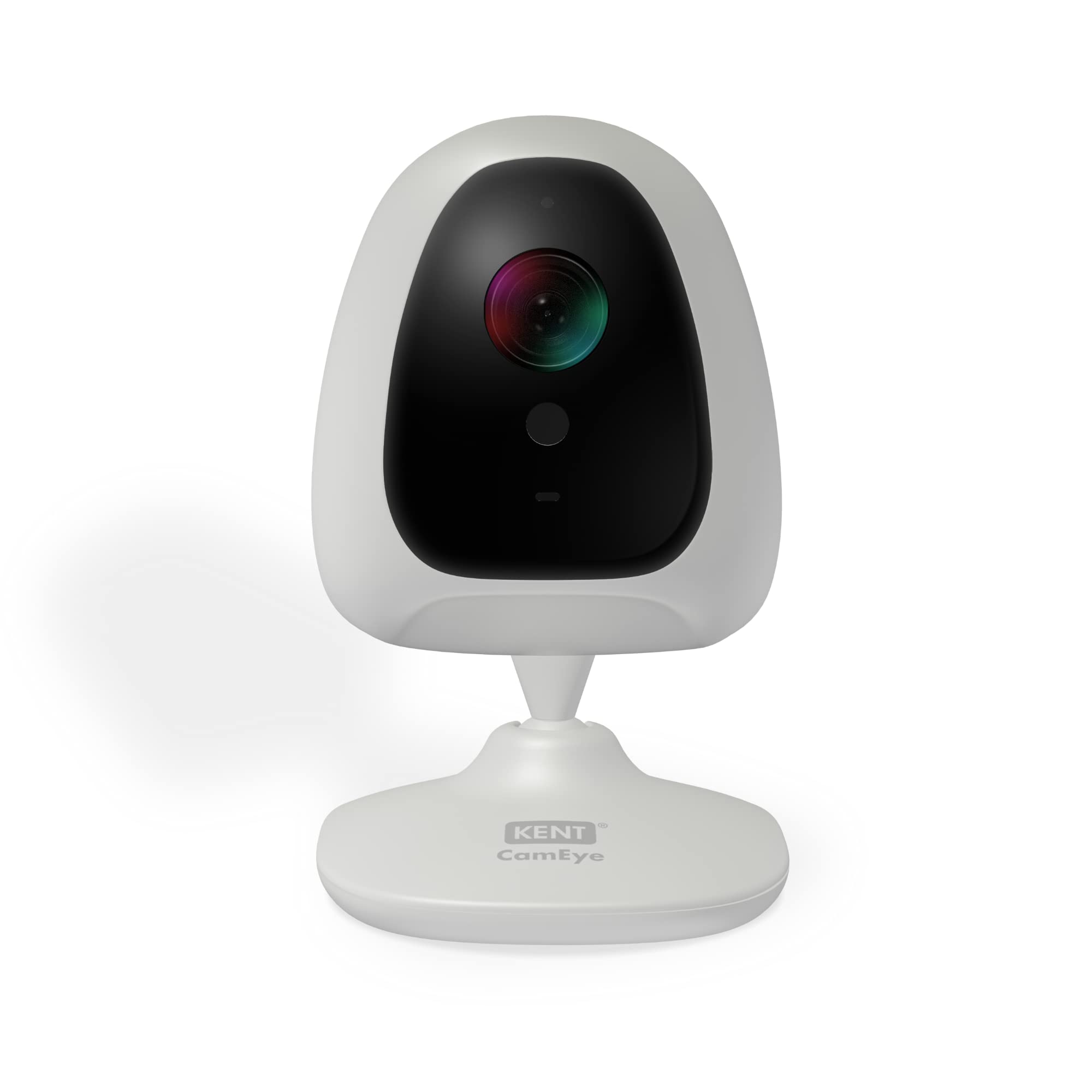 Kent CamEye HomeCam Genie|True Cloud Camera& SD Card Recording|Wi-Fi CCTV Home Security IP Camera | Compact Wireless Camera |FHD 1080p & Night Vision | AI Motion & Human Detection|Made in India, White