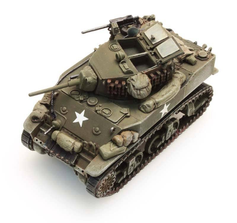 M5A1 Stuart Light Tank Stowage 1 1/87 Scale Finished Model Tank (387.79-S1)