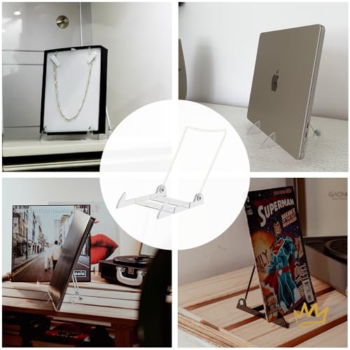 KINGDOM SOLUTIONS MADE IN USA 12-Pack Adjustable Acrylic Easels - Plate Stand - Sturdy Book Stand for Art, Pictures, Plates, Frames - Unique on the Market by KINGDOM SOLUTIONS - Image 5