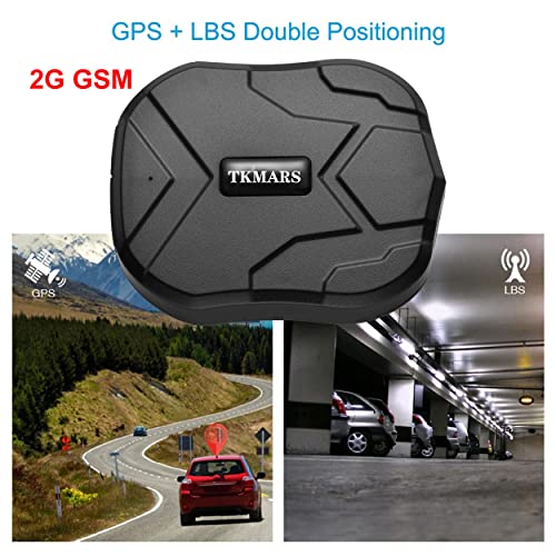 TKMARS TK905 Traceur GPS 90 Jours en Veille Suivi en Temps Réel SMS Positioning Tracker GPS Longue Autonomie Antivol Aimant Étanche IP65 Traqueur pour Voiture Camion Moto Bateau APP sans Abonnement