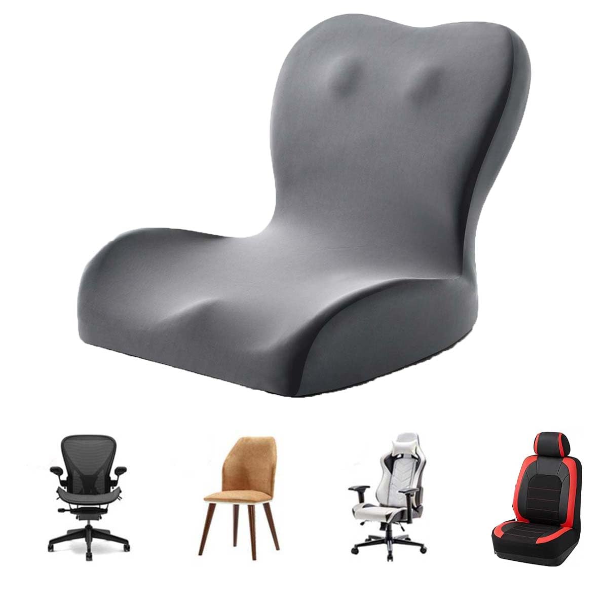 Soulagement de la douleur du coccyx grâce au coussin orthopédique d'assise