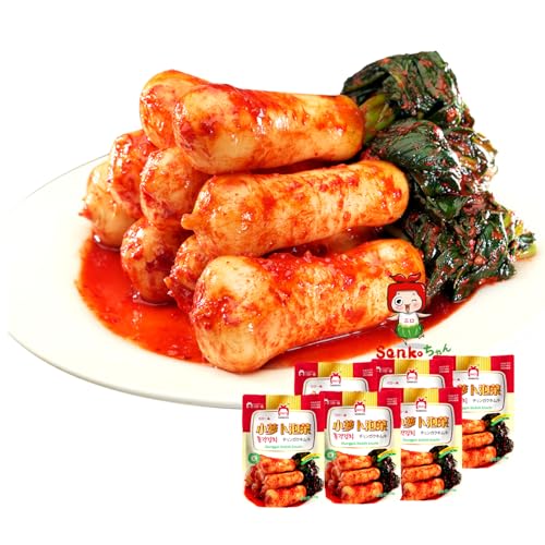 【三口一品】 チョンガクキムチ 415g 【秘伝ヤンニョム 無添加 発酵 本場の味 乳酸菌】 小さい 大根 コリコリ 歯ごたえ ご飯がすすむ 焼肉 おつまみ キムチ 大根 キムチ きむち 爽やか 美味しい 漬物 伝統 冷蔵便 贈り物 ギフト 母の日 (6袋