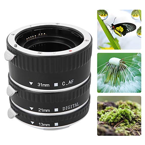 Camera Macro Lens Adapter Ring Lichtgewicht Zilver Aluminium Automatische Scherpstelling Macro Lens Contact Adapter Ring… - Afbeelding 4