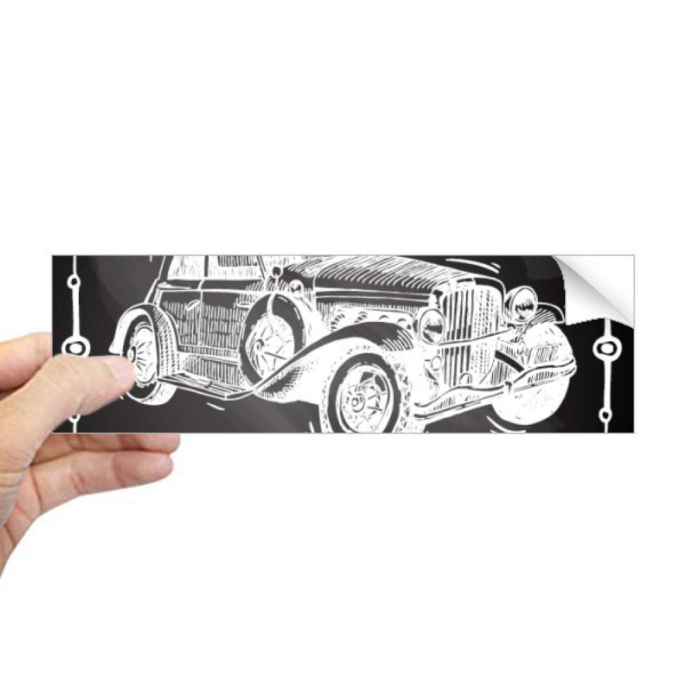 Adhesivo para ventana de coche Classic Cars de DIYthinker rectangular