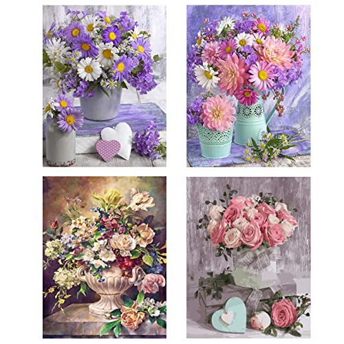 Kit De Pintura Con Diamantes 5D - Lienzo 30x40 Cm, Motivo 35x25 Cm, Incluye Accesorios