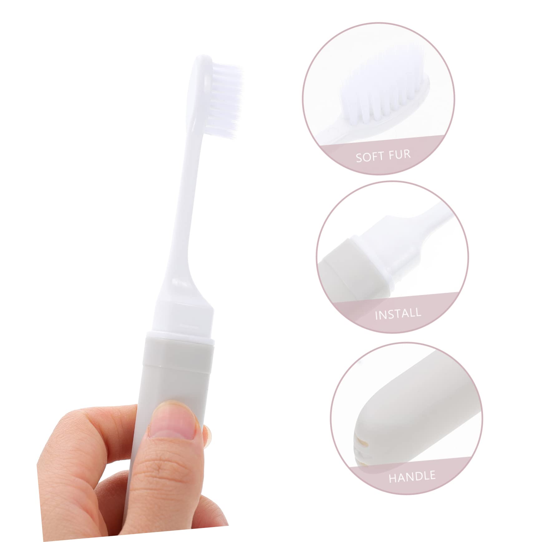 25piezas Cepillos De Dientes Plegables Suaves Para Viaje Kit De Cepillos De Dientes Portátil Estuche Accesorios De Higiene Bucal Para Adultos Viajes