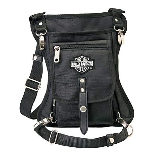 Harley-Davidson Side Slinger 2-IN-1 Shoulder Bag/Leg Holster - Black 98223