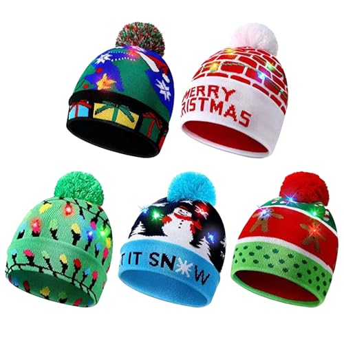 Chapeau de Noël LED pour repas de réveillon et fêtes de fin d'année