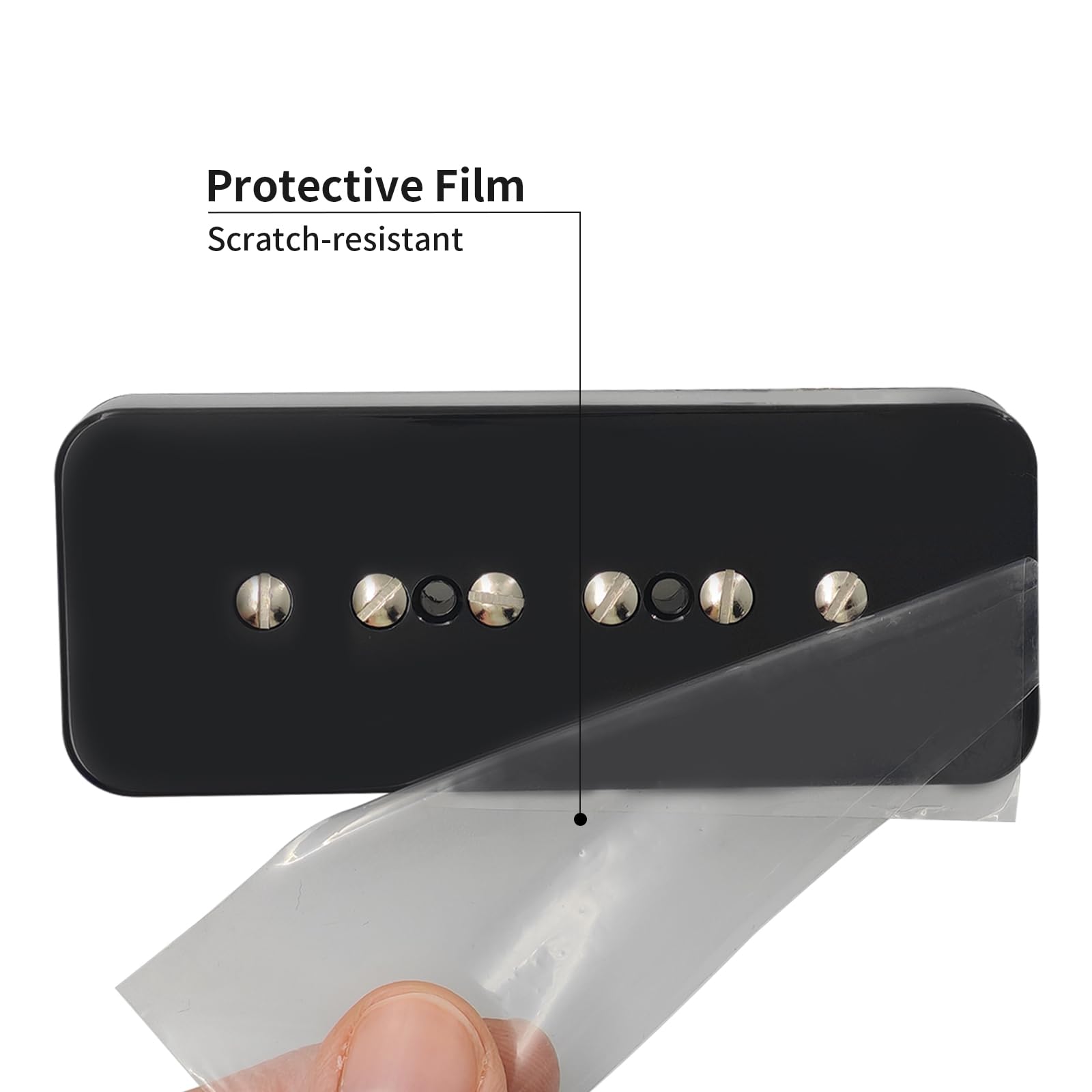 Pro P90-BLA High Output Alnico 5 P90 Soapbar Single Coil Pickup do LP SG Zestaw przetworników do gitary elektrycznej na szyję i mostek, czarny