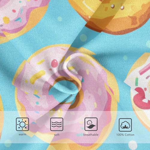 KLL Donuts Background Toddler Boys' Pure Cotton Underwear Briefs Breathable Undies3