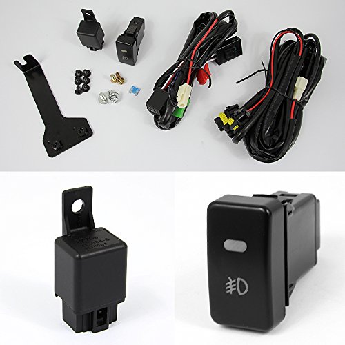 AKKON - For Honda Odyssey SUV Bumper Driving Fog Lights Smoke JDM Driver/Passenger Lamps Wiring/Switch/Bracket