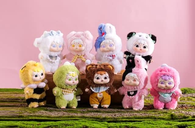 MINISO Welcome to DAI’s Animal Party Series Surprise Blind Box Plushes Cute Doll Figure Mystery Box Home Decorations Holiday Birthday s for Boys Girls Women (Random One Figure)