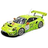  MBA Sport IXO Models kompatibel mit Manthey-Racing Porsche 911 GT3 R - 2018 VLN Nürburgring #911 Tarn-Optik grün 1:18