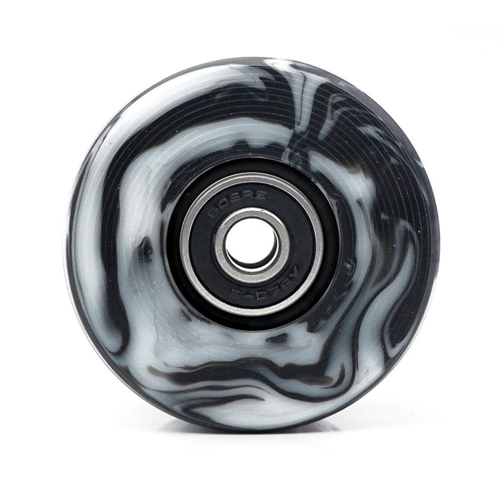 Lot De 4 Roues De Skateboard Polyuréthane 52x30 Mm - Dureté 100A, Couleur Noire - Pour Street, Park