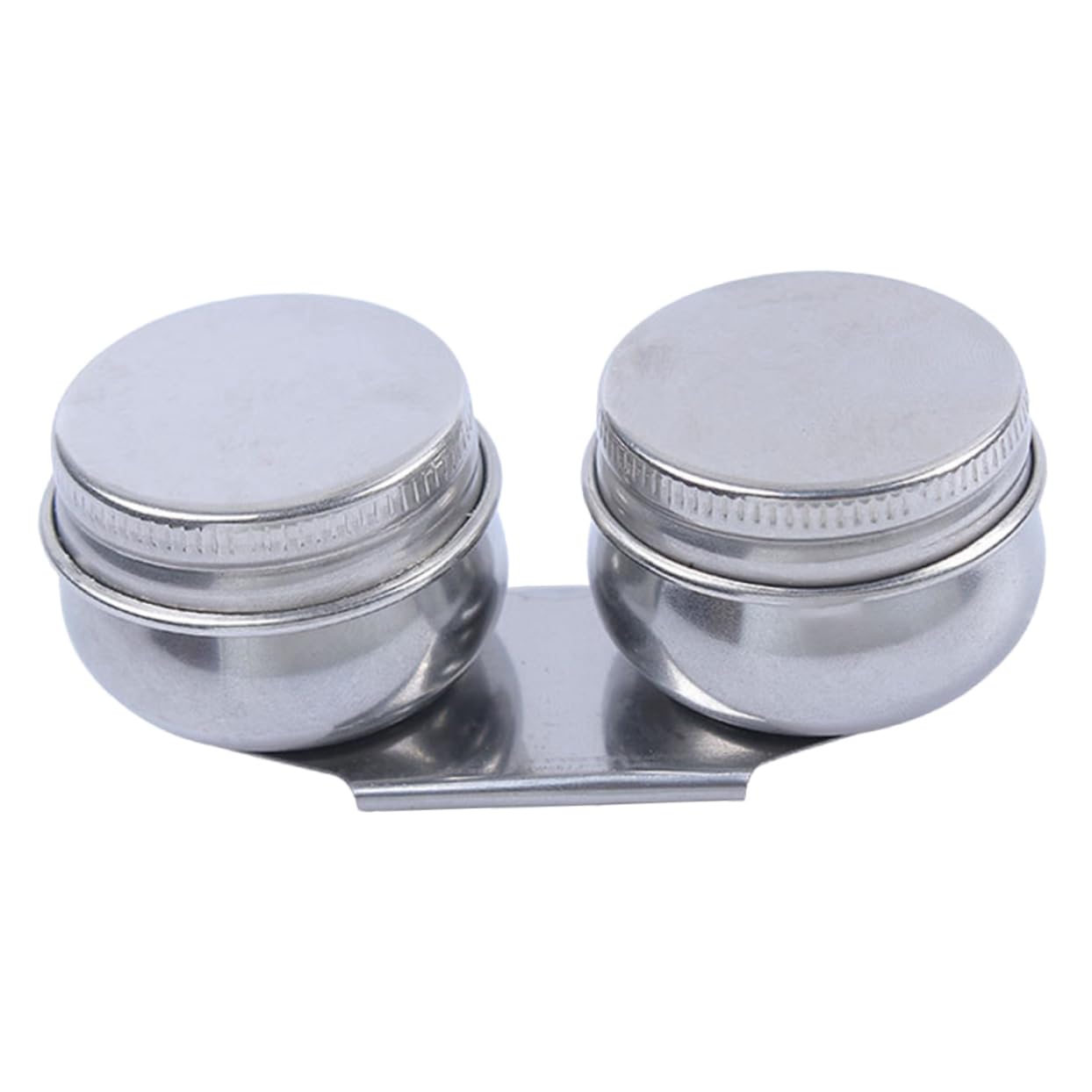 HOODANCOS Oil Painting Double Palette Cup Stainless Steel Construction Large Mouth Easy to Clean Multi-Function Brush Washing Container