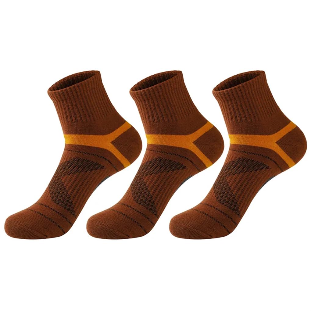 Dninmim 3 pares de calcetines deportivos para hombre, cómodos, transpirables, para correr al aire libre