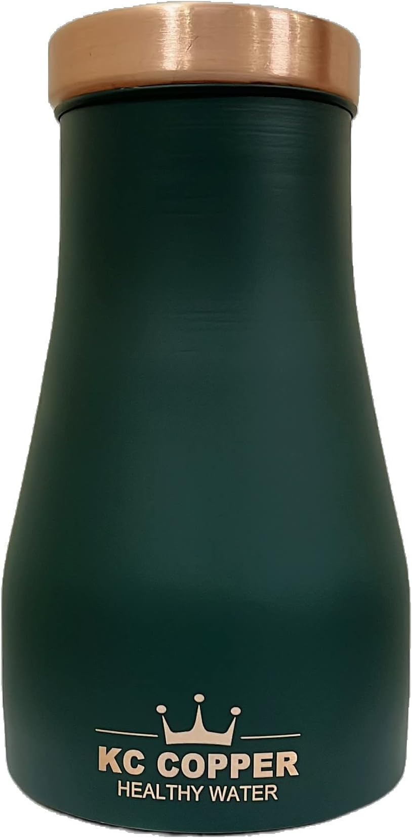 KC Pure Copper Designer Copper Water Bottle /Pitchers /Jug / Bed Room Jar / Bedside Carafes with Tumbler with Lid 1000 ML (Olive Color)