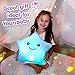 BSTAOFY 13‘’ Creative LED Musical Glow Twinkle Star Lullaby Light up Stuffed Animal Toys Soothe Kids Emotions Birthday Christmas for Toddlers Kids, Blue