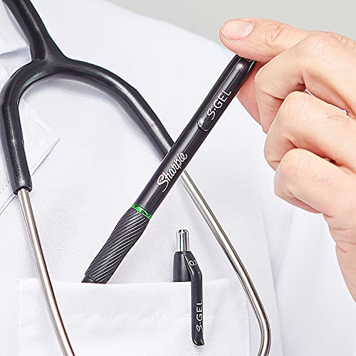 sharpie s-gel gel pens drawing pens writing gel ink for journaling coloring bold point 10mm black ink pen 12 count