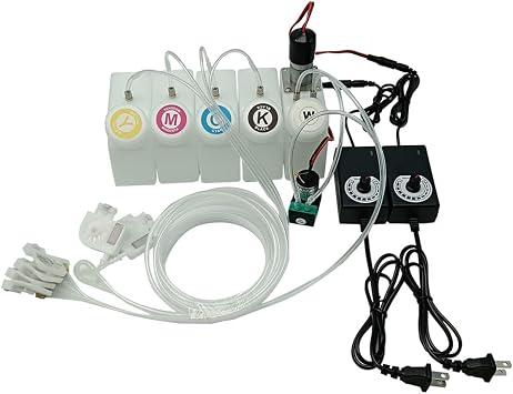 250ml 5 Colors Ink Tank CISS System with Stirring Motor Power Supply