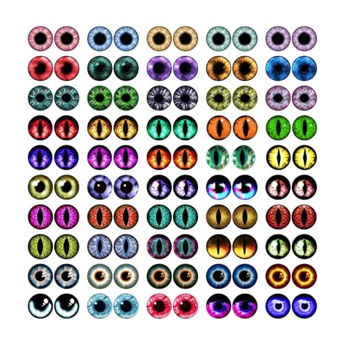 MWOOT 12mm Glass Eyes for Crafts