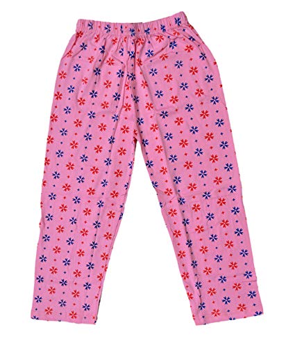 Image of IndiWeaves Regular Fit Pure Cotton Pajama Pants with All Over Print for Girls (Multicolor Designs)(Pack of 4)
