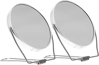 CANIGHT 2pcs Portable Double-Sided Hand Mirro...