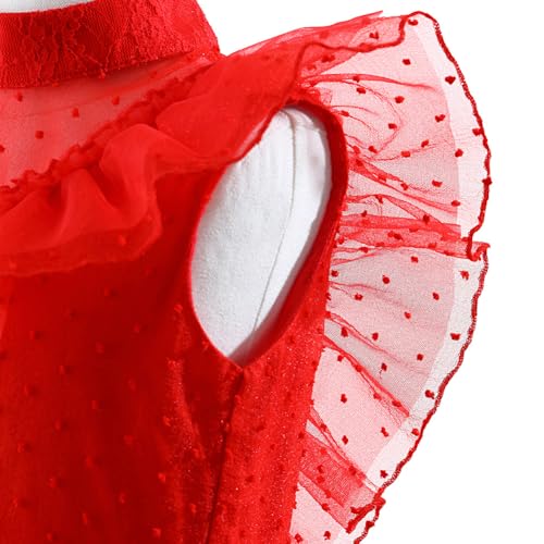 Disfraz Infantil Novia Fantasma Halloween Rojo miniatura 4