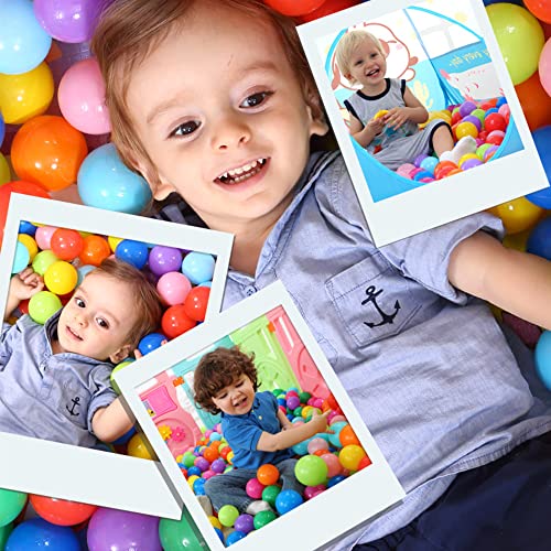 Yuful Ball Pit Balls 100Pcs For Kids, Plastic Balls For Ball Pit, 2.2” Crush Proof Play Balls Bpa Free Non-Toxic, 7 Kinds Of Bright Color Ocean Balls Include A Reusable Net Bag #TOP2