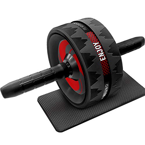 Anoopsyche AB Roller, Bauchmuskeltraining mit Knieunterstützung, Komfortgriffe, Training der Bauchmuskeln, Mit Einer Yogamatte zum Schutz der Knie