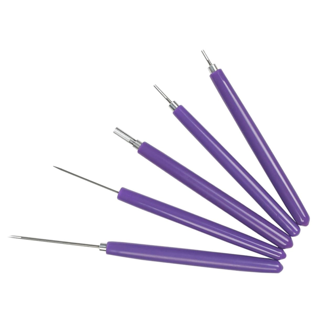ARTIBETTER 10PCS DIY Paper Long Needle Tool Purple Ceramic Indentation Pens for Paper Quilling Clay Art Nail Art and Origami Crafts for DIY Handicrafts