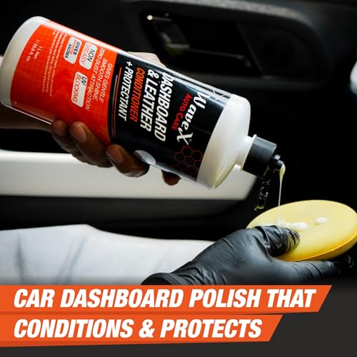Wavex Dashboard Polish and Leather Conditioner + Protectant (1L) Car Dashboard Polish | Car Polish for Interior Plastic, Leather, Vinyl & Rubber | Dashboard Polish that Protects, Shines & Conditions (Image - 4)