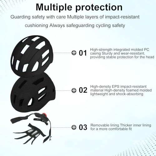 Casco de bicicleta a prueba de golpes con 19 orificios de ventilación activa 2