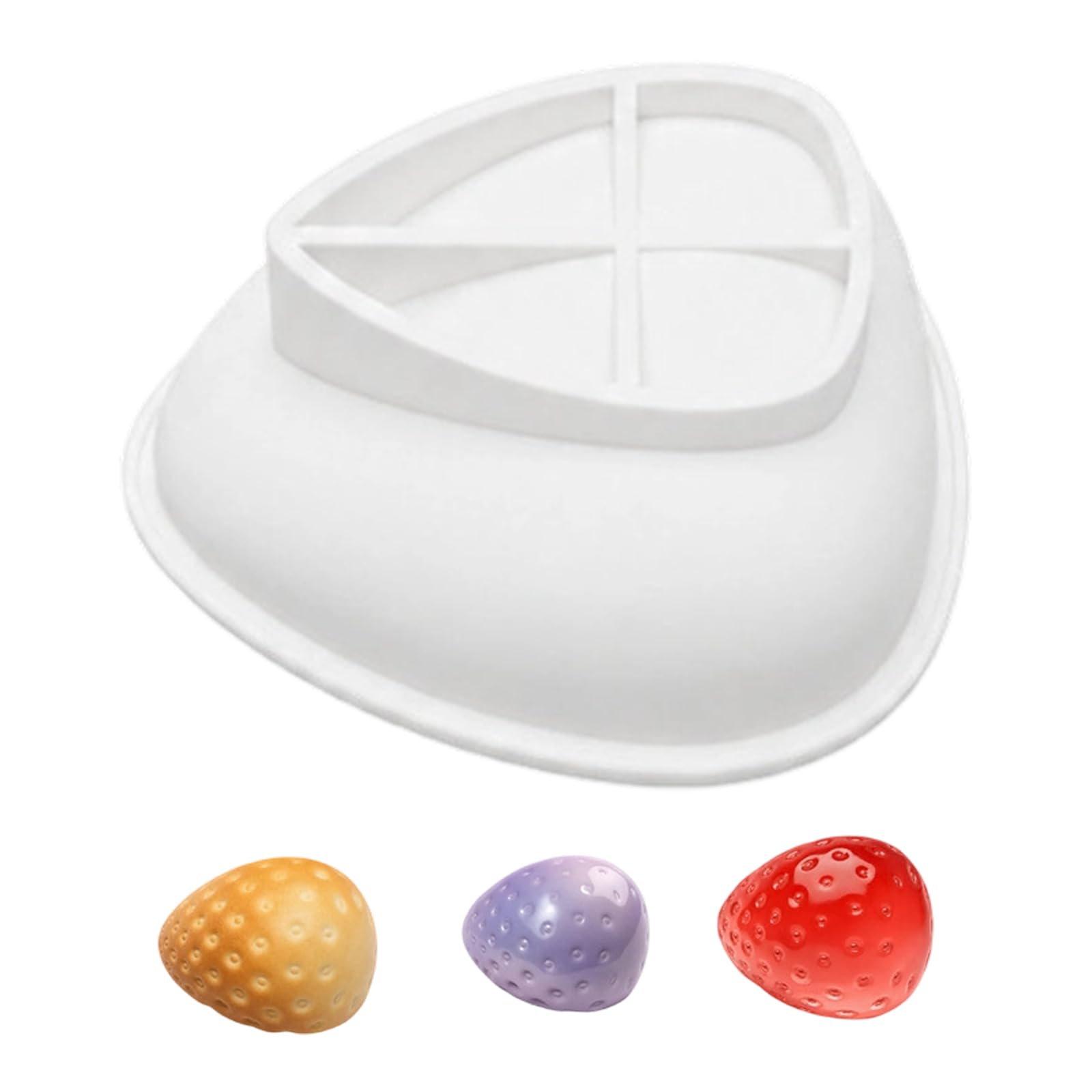 our fave Food Grade Silicone Mousses Cake Molds Flexible Chocolate Baking Strawberry Shape Dessert Baking Accessory Layered Mousses Cake Mold Flower