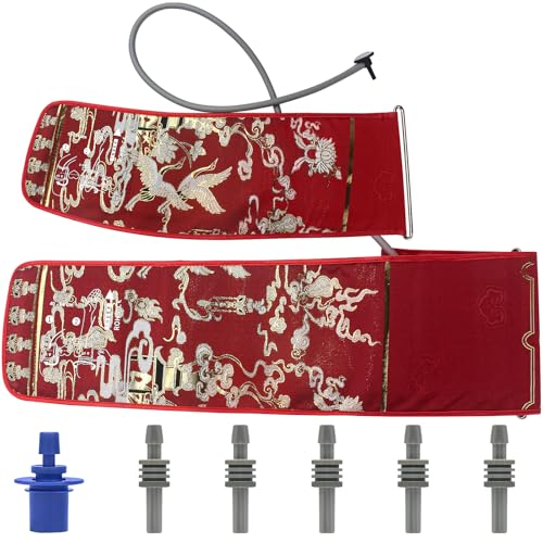 2 manguitos de presión arterial, extra grandes para brazos grandes (40-66 cm) y manguito pequeño para niños y niños (15-24 cm), 6 conectores de presión arterial diferentes compatibles con la mayoría
