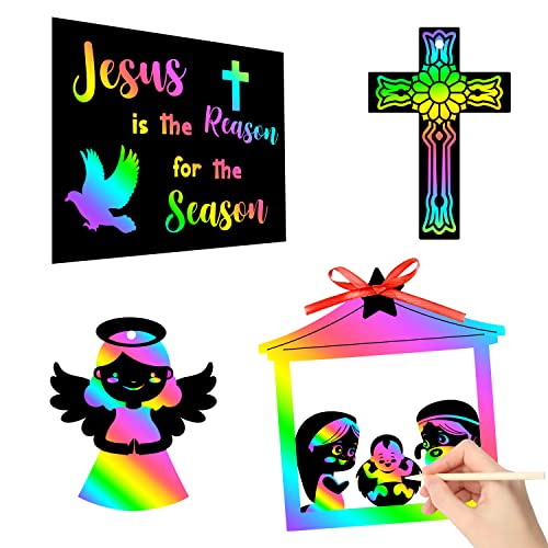 Annonce de naissance originale avec les 80 cartes à gratter WT-Jesus en famille