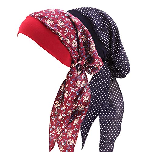 Chemo Turban pour Le Cancer Femmes Femmes Élastique Bandeau Turban Cancer Chapeaux Couvre-Chef Couvre-Chef Perte De Cheveux Couvre-Chef Bonnet Chapeau Cancer Chapeaux Cover