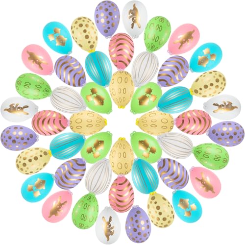 Oeuf de Pâques en plastique de 6 cm pour décoration créative