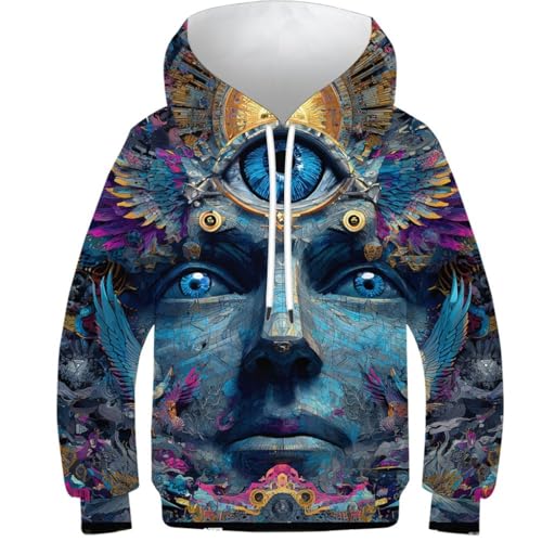 Sweat enfant motif œil mystique pour l'école et le sport