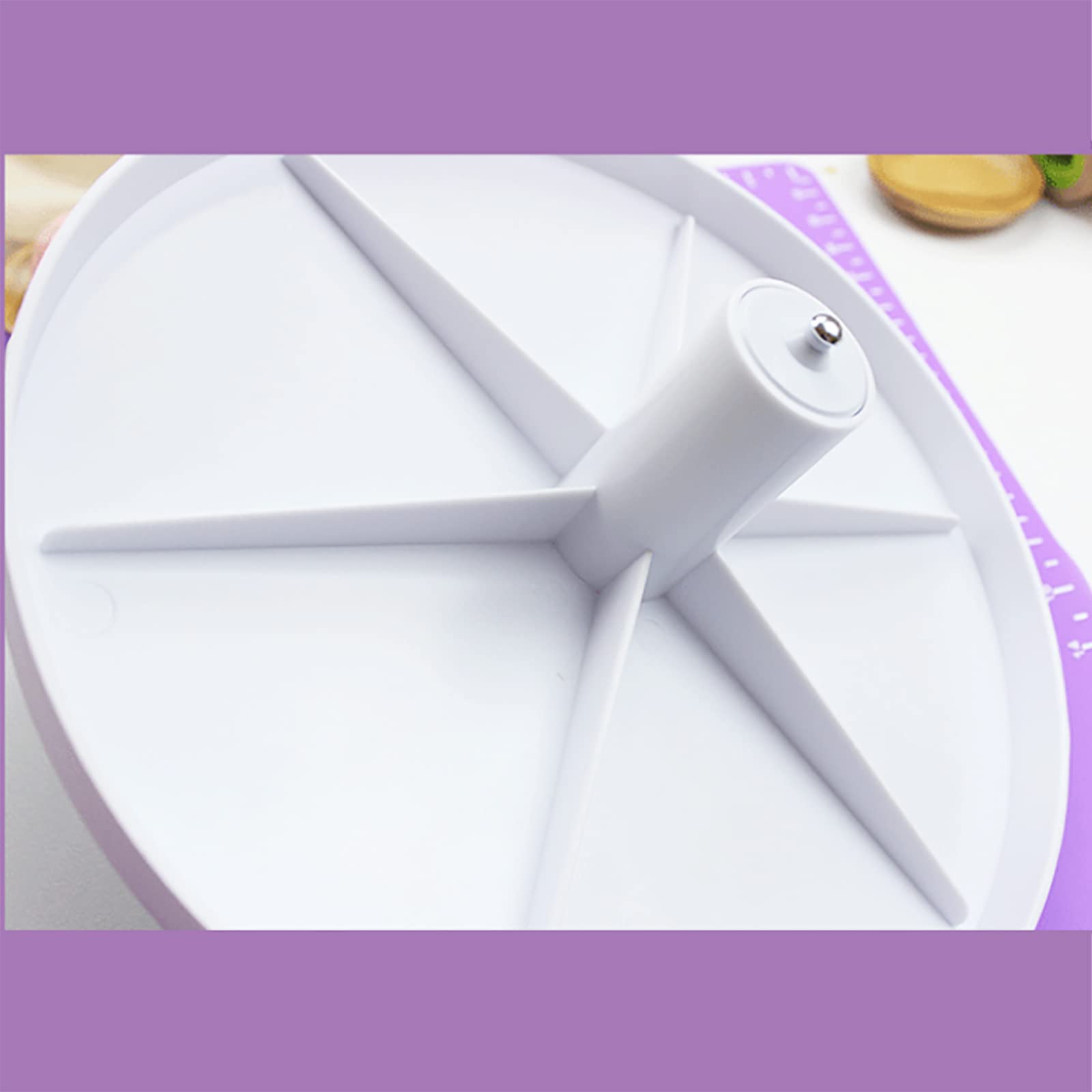 Plateau Tournant À Gâteau, Décoration Rotative Inclinable DIY Support À Gâteau Rotatif Réglable avec Fond en Caoutchouc Antidérapant, Léger Et Durable, pour La Fabrication De Gâteaux