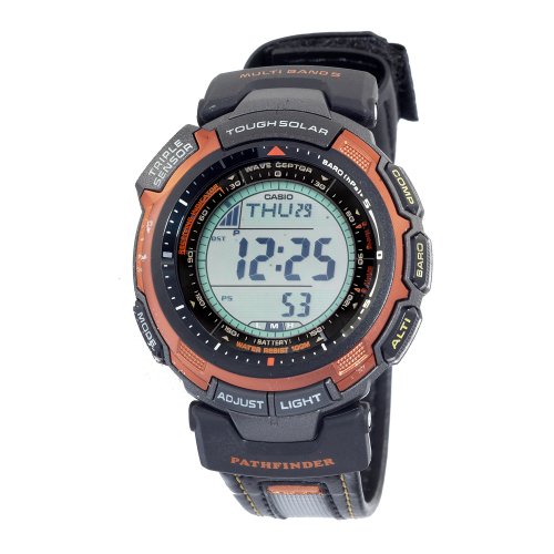 Casio Men's PAW1300B-4 Pathfinder Slim Solar Atomic Watch