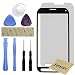 Fenzer Black Replacement Glass Lens Screen for Samsung Galaxy S5 Active with 8 Piece Tool Kit Screen Protector