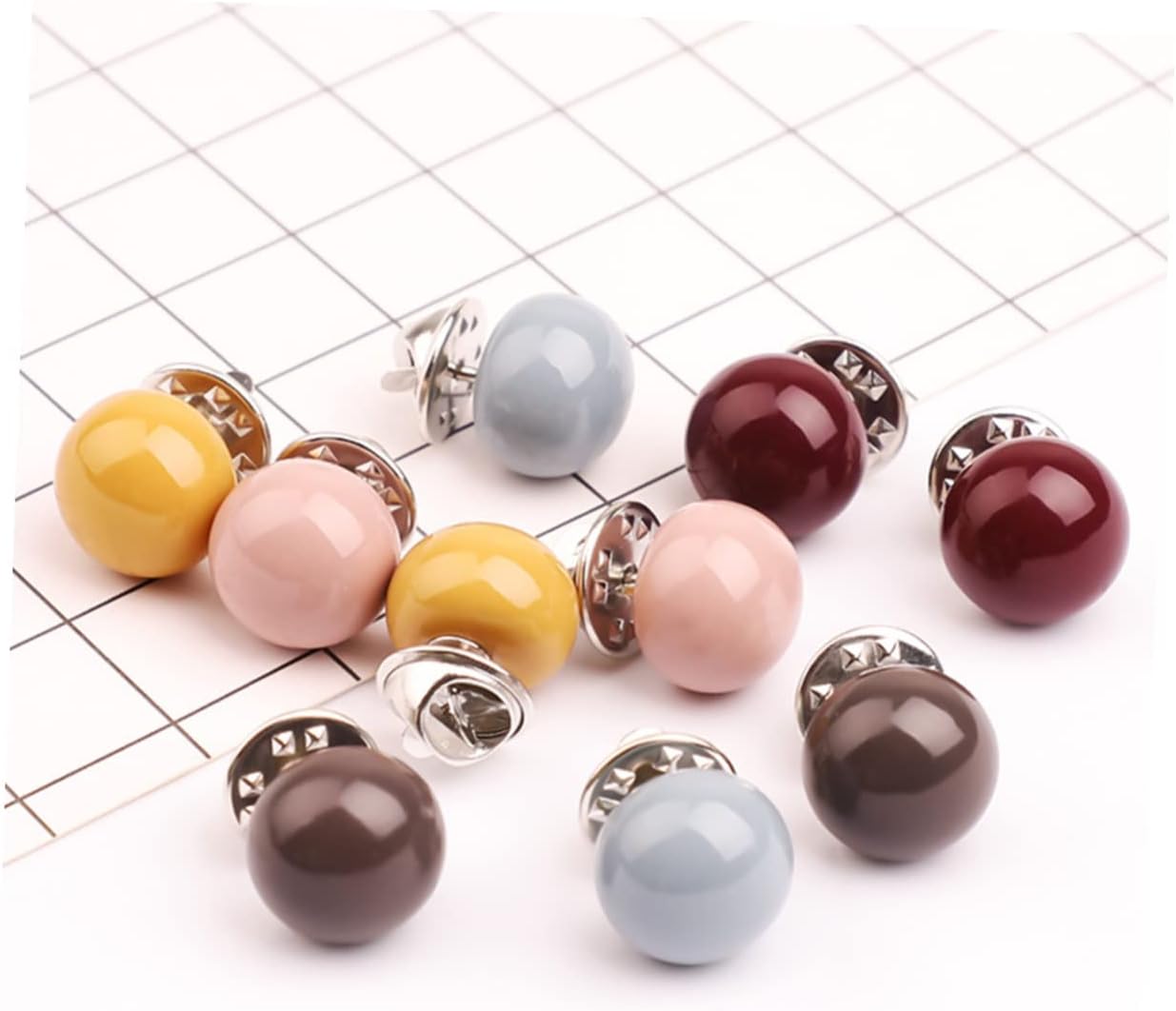 MAGICLULU Clothes Brooch 10pcs Decorative Brooch Pins Lightweight and Fashionable Suitable for Adults and Boys and Girls