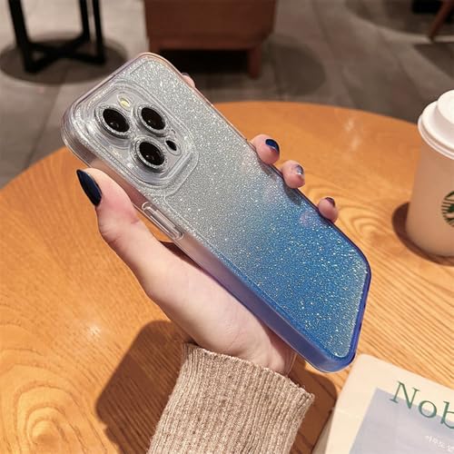 Coque iPhone 13 antichoc pailletée bleue idéale pour illuminer vos soirées et sorties