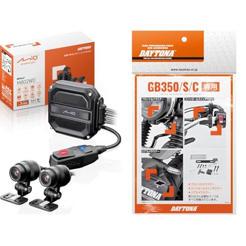 yGB350/S/C(21-24)pZbgzfCgi(Daytona) Mio(~I) oCNp hCuR[_[ O2J 200f microSD 64GBt tHD h ho LEDM GZT[ GPS MiVue M802WD