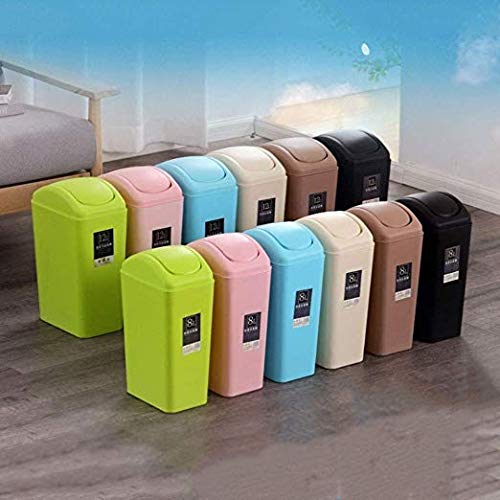 Poubelle en plastique 12L compacte et étanche pour espaces restreints - 4
