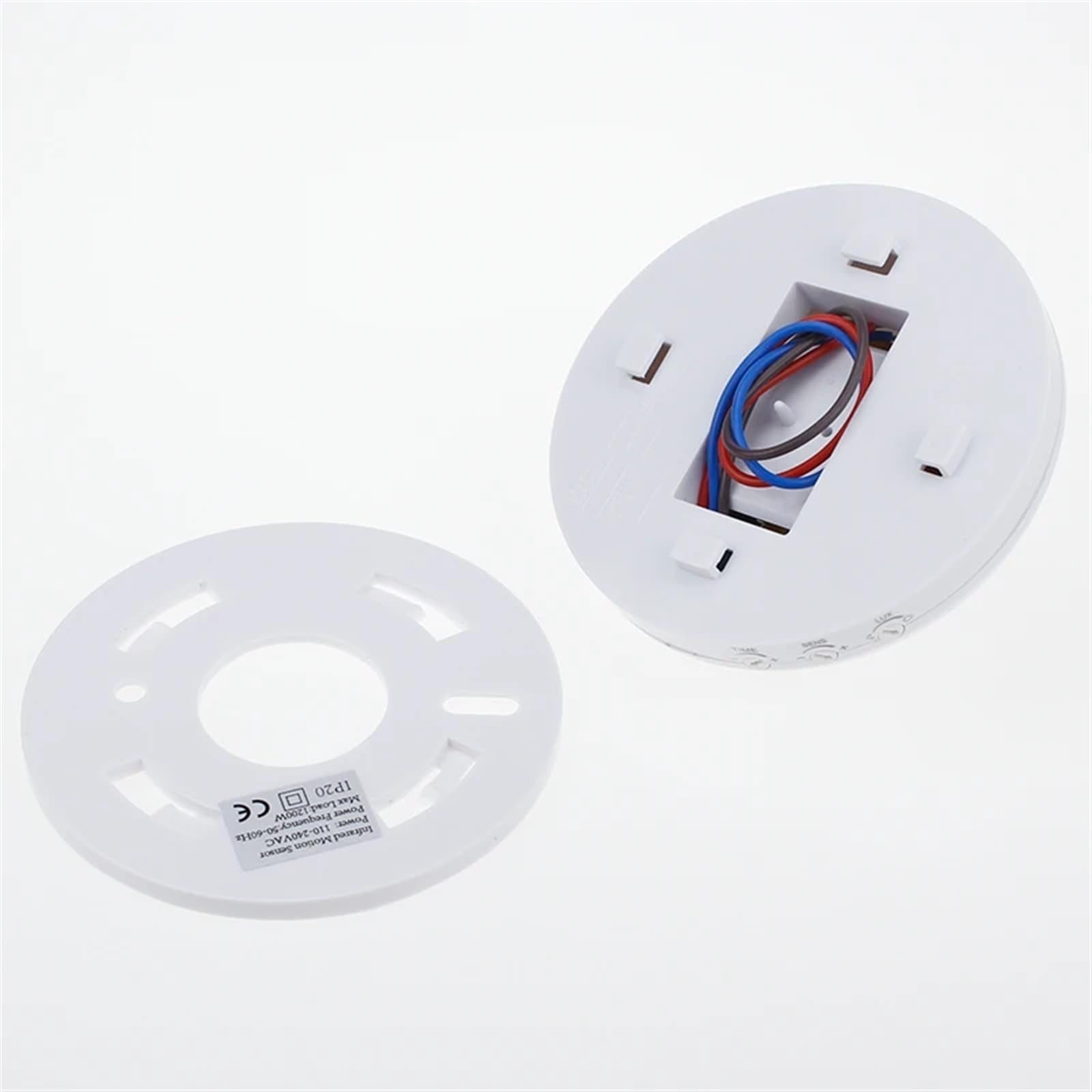 Interruptor de Sensor de movimiento infrarrojo ajustable, 110V-240V, movimiento del cuerpo, Detector de Sensor infrarrojo de techo, interruptor de bombilla, 1 Uds.
